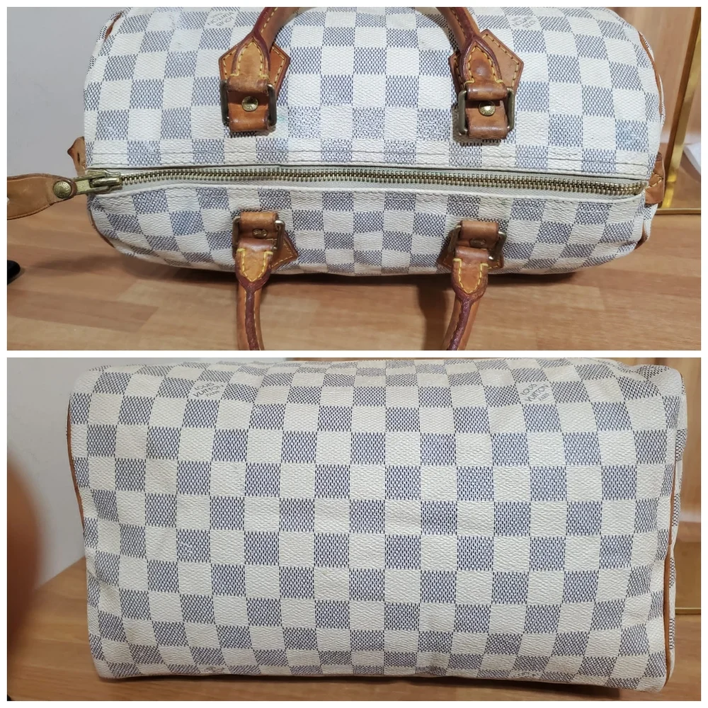 LOUIS VUITTON Damier Azur Speedy 30 - Picture 8 of 12